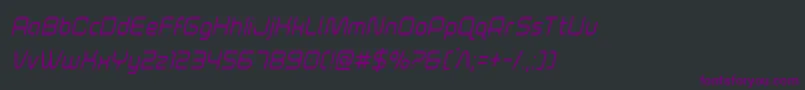 Шрифт foxontheruncondital – фиолетовые шрифты на чёрном фоне