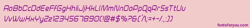 foxontheruncondital Font – Purple Fonts on Pink Background