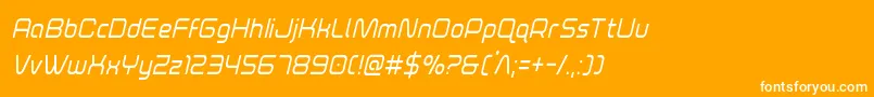 foxontheruncondital Font – White Fonts on Orange Background