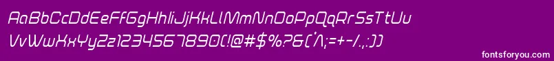 foxontheruncondital Font – White Fonts on Purple Background