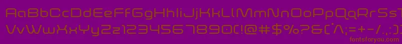 foxontherunexpand Font – Brown Fonts on Purple Background