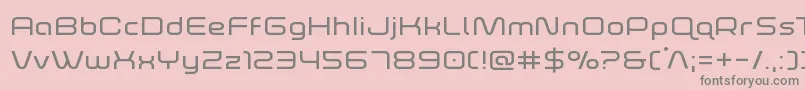 foxontherunexpand Font – Gray Fonts on Pink Background