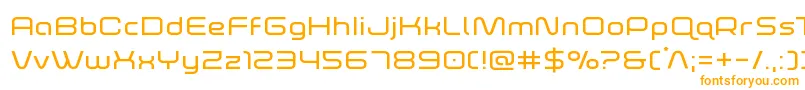 foxontherunexpand-fontti – oranssit fontit valkoisella taustalla