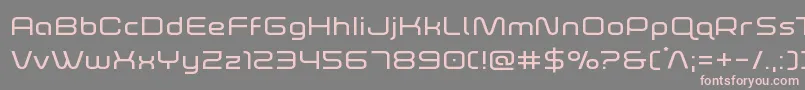 foxontherunexpand Font – Pink Fonts on Gray Background