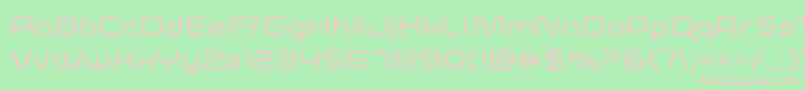 foxontherunexpand Font – Pink Fonts on Green Background