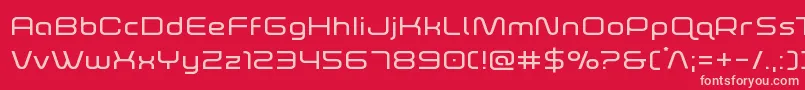 Шрифт foxontherunexpand – розовые шрифты на красном фоне