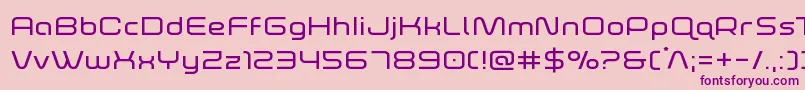 foxontherunexpand Font – Purple Fonts on Pink Background