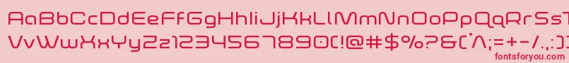 foxontherunexpand Font – Red Fonts on Pink Background