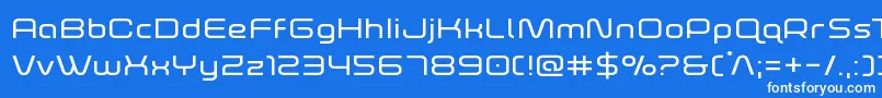 foxontherunexpand Font – White Fonts on Blue Background