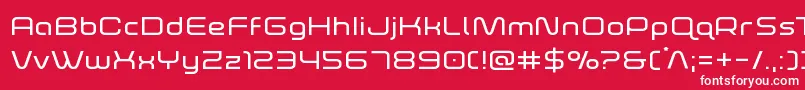 foxontherunexpand Font – White Fonts on Red Background
