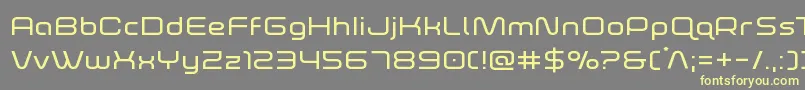 foxontherunexpand Font – Yellow Fonts on Gray Background