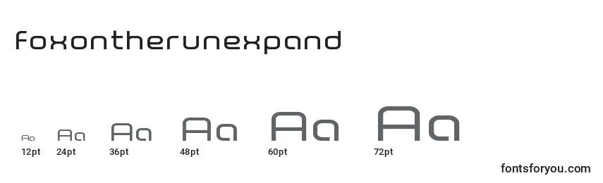 Foxontherunexpand Font Sizes