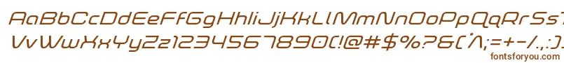 foxontherunexpandsuperital Font – Brown Fonts on White Background