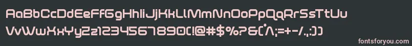 foxontherunextrabold Font – Pink Fonts on Black Background