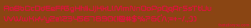 foxontherunextrabold Font – Red Fonts on Brown Background