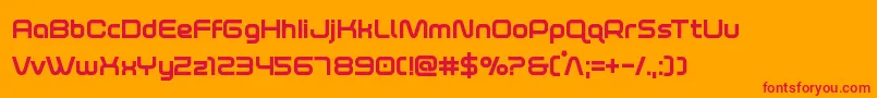 fuente foxontherunextrabold – Fuentes Rojas Sobre Fondo Naranja