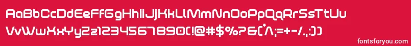 foxontherunextrabold Font – White Fonts on Red Background