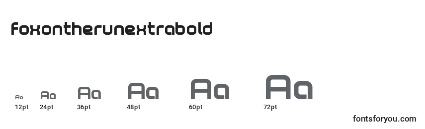 Foxontherunextrabold Font Sizes
