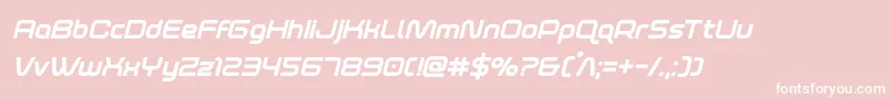 foxontherunextraboldital Font – White Fonts on Pink Background