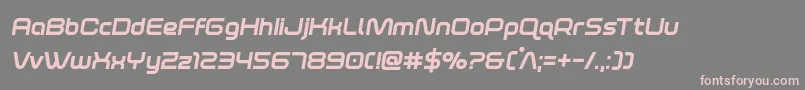 foxontherunextraboldsemital Font – Pink Fonts on Gray Background