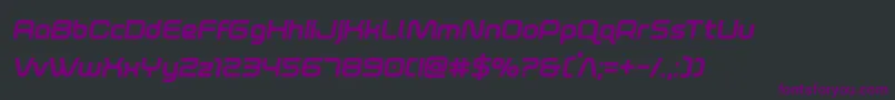 foxontherunextraboldsemital Font – Purple Fonts on Black Background