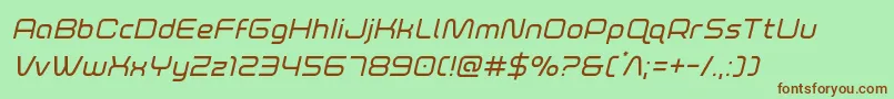 foxontherunital-fontti – ruskeat fontit vihreällä taustalla