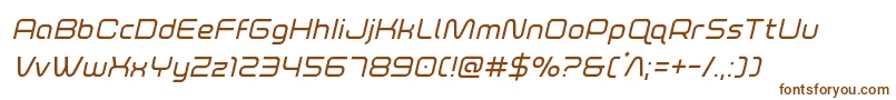 Шрифт foxontherunital – коричневые шрифты на белом фоне