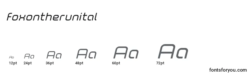 Foxontherunital Font Sizes