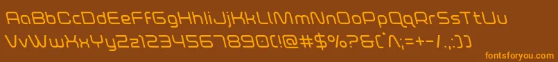 foxontherunleft Font – Orange Fonts on Brown Background