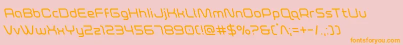 foxontherunleft Font – Orange Fonts on Pink Background