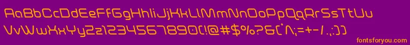 foxontherunleft Font – Orange Fonts on Purple Background