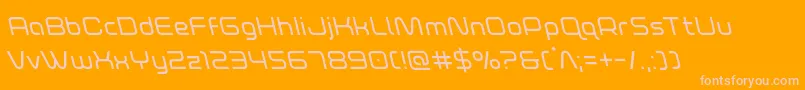foxontherunleft Font – Pink Fonts on Orange Background