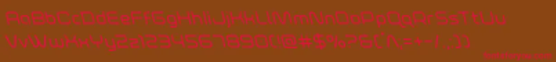 Fonte foxontherunleft – fontes vermelhas em um fundo marrom