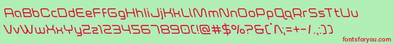foxontherunleft Font – Red Fonts on Green Background
