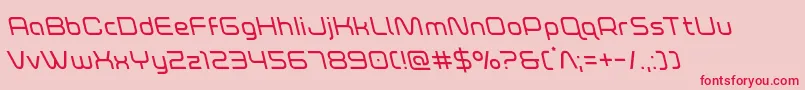 foxontherunleft Font – Red Fonts on Pink Background