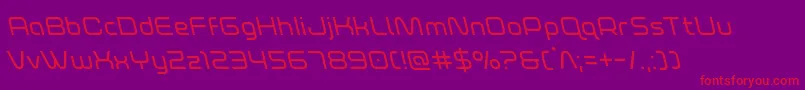 foxontherunleft Font – Red Fonts on Purple Background