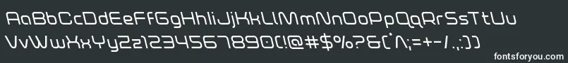 Шрифт foxontherunleft – белые шрифты на чёрном фоне