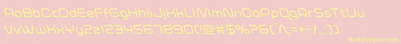 foxontherunleft Font – Yellow Fonts on Pink Background