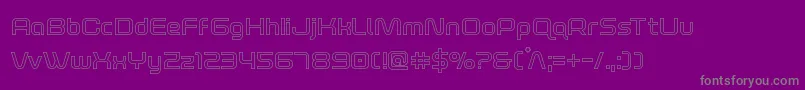 Weitere Informationen zur foxontherunout-Schriftart foxontherunout-Schriftart – Graue Schriften auf violettem Hintergrund