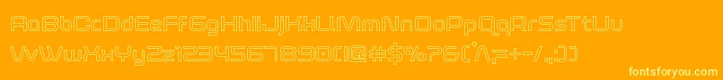 fuente foxontherunout – Fuentes Amarillas Sobre Fondo Naranja