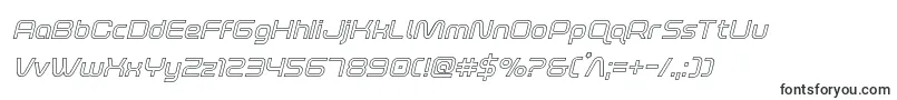 Шрифт foxontherunoutital – наклонные шрифты