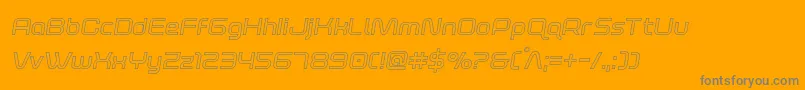 fuente foxontherunoutsemital – Fuentes Grises Sobre Fondo Naranja