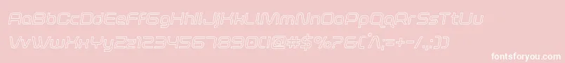 foxontherunoutsemital Font – White Fonts on Pink Background