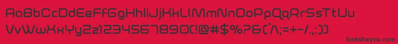 foxontherunsemibold Font – Black Fonts on Red Background