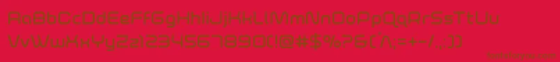 Fonte foxontherunsemibold – fontes marrons em um fundo vermelho