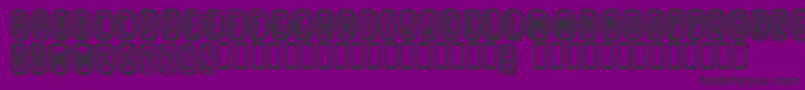 フォントStanky – 紫の背景に黒い文字