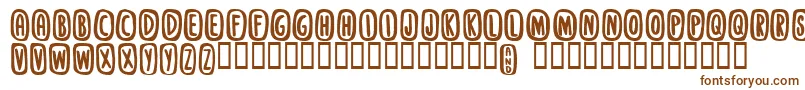 Шрифт Stanky – коричневые шрифты на белом фоне