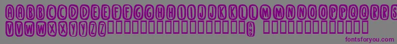 Stanky-fontti – violetit fontit harmaalla taustalla