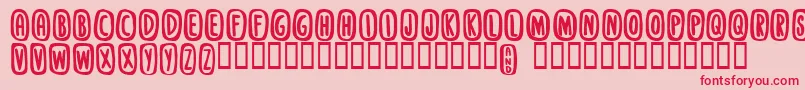 Stanky Font – Red Fonts on Pink Background