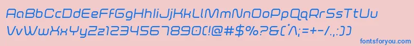 foxontherunsemital Font – Blue Fonts on Pink Background